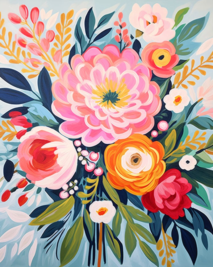 Ramo Primavera - Pintura por Numero (40x50)