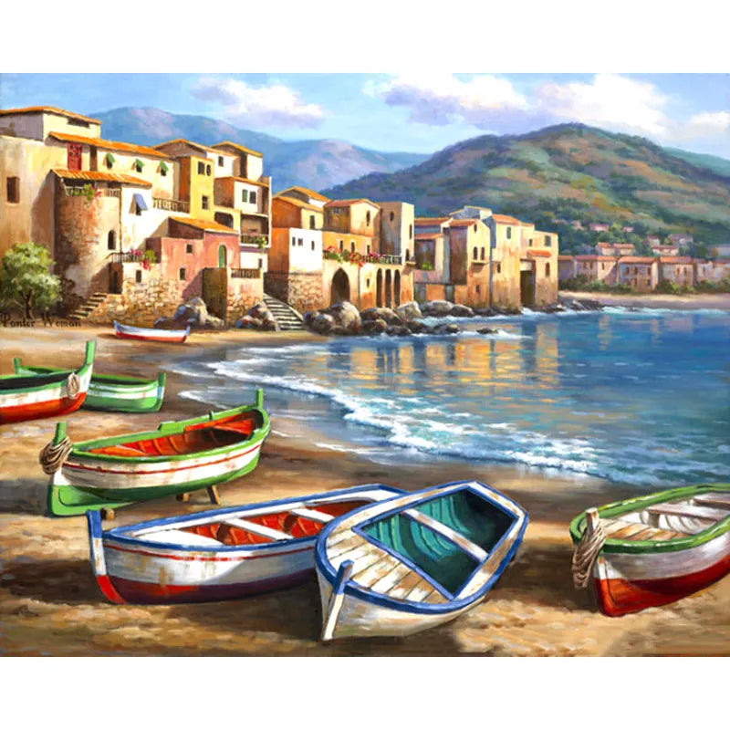 Pesca - Pintura por Numero (65x50)