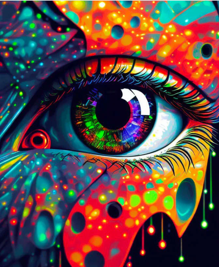 Ojo Multicolor - Pintura por Numero (40x50)