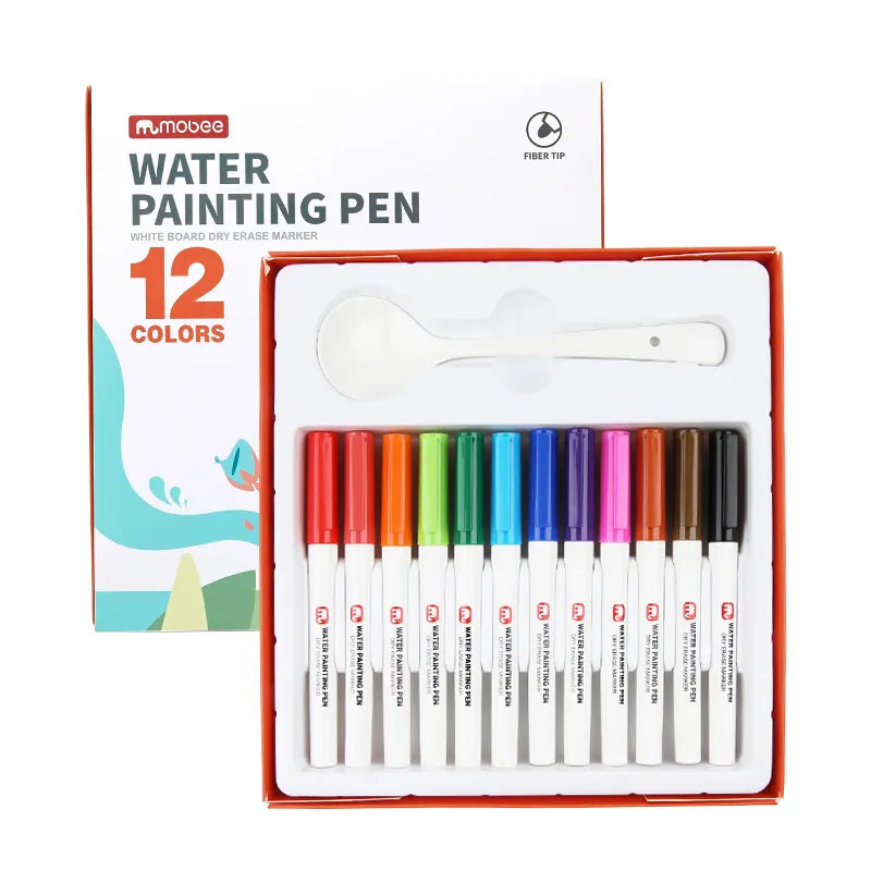 Plumones Mágicos para Pintar en Agua – 12 Colores