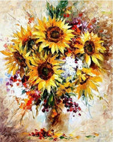 Arreglo de Girasoles - Pintura Por Número (40x50)