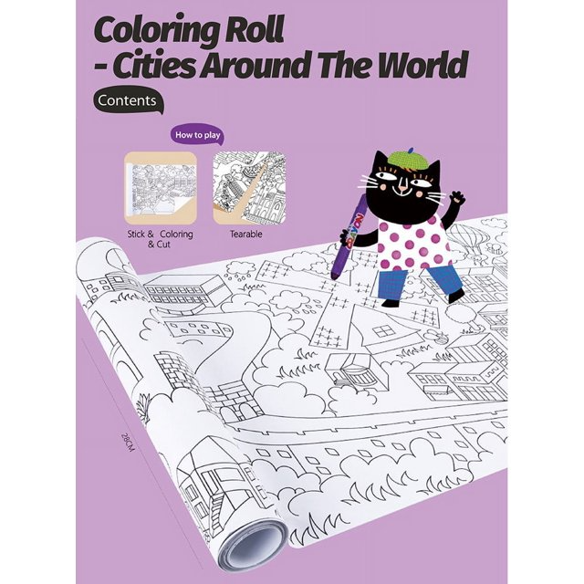 Poster Gigante Para Colorear (6 metros) - Mundo Animal