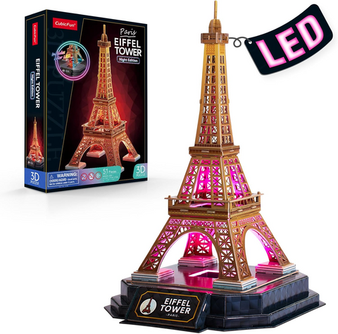 Torre Eiffel Night Edition 🗼Puzzle 3D Cubicfun