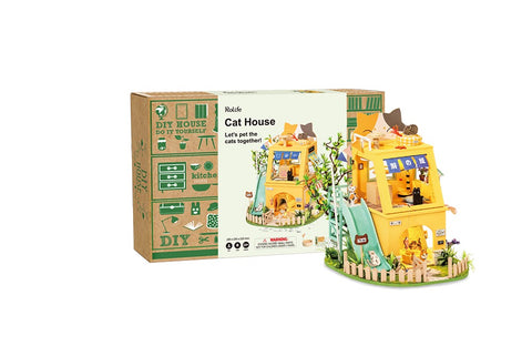 🐱 Cat House 🐱 - Casa Miniatura Puzzle 3d Robotime