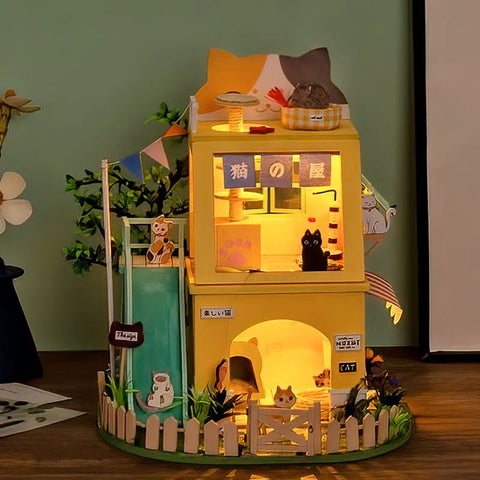 🐱 Cat House 🐱 - Casa Miniatura Puzzle 3d Robotime