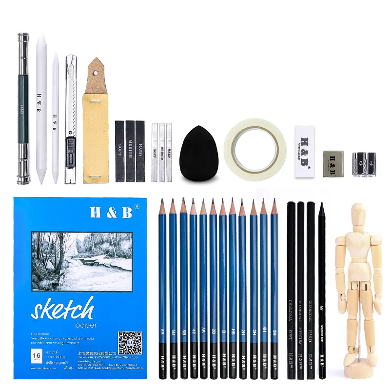 Set de Dibujo Profesional - 33 Piezas