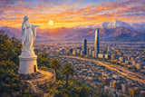 Santiago de Chile - Pintura por Numero (50x40)