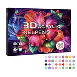 Set de 36 Lápices Gel Acrílicos 3D