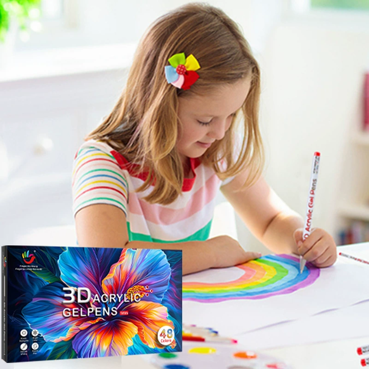 Set de 36 Lápices Gel Acrílicos 3D