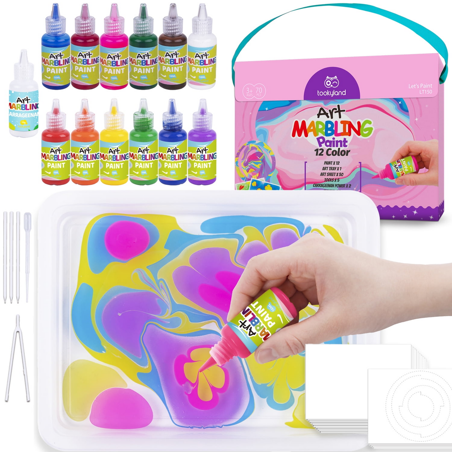 Set Pintura Marmoleada - 12 Colores