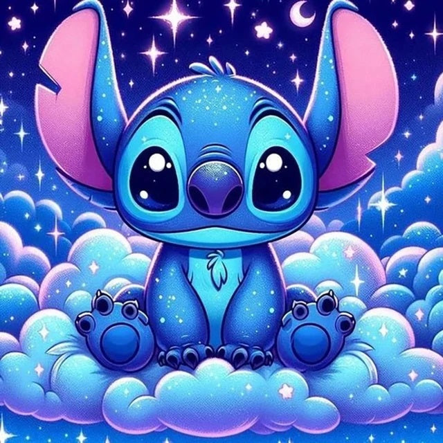 Stitch (30x30) - Pintura Diamante Cuadrado