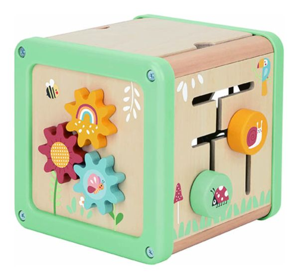 Cubo Didáctico de Madera 5 en 1