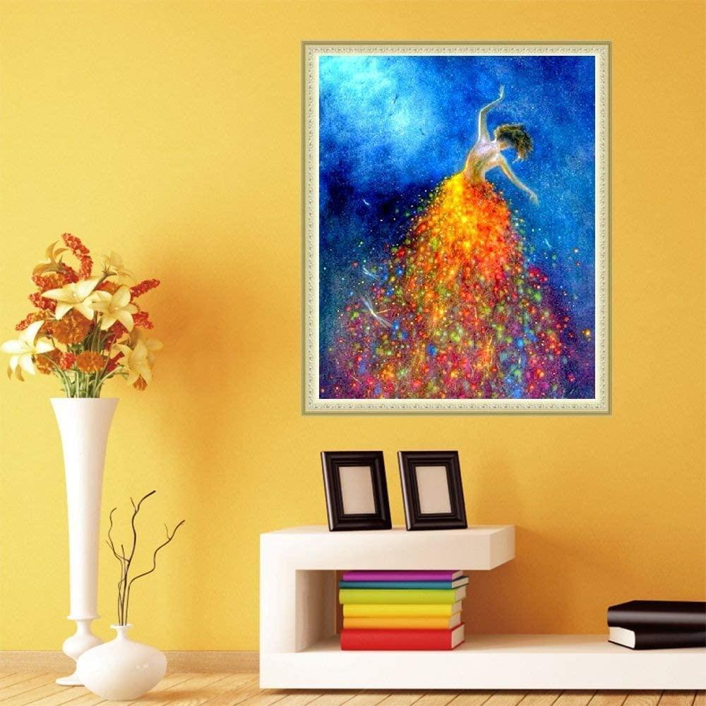 Bailarina Color (30x40) - Pintura Diamante Redondo