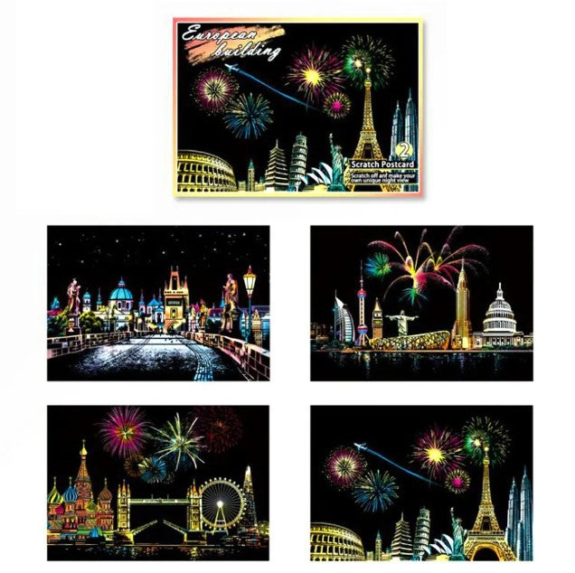 Kit Scratch Postales Edificios de Europa