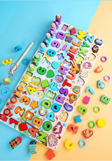 Tablero Actividades 7 en 1 - Juego Didáctico Madera