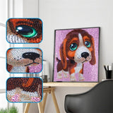 Cachorro (30x30) - Pintura Diamante Llenado Parcial