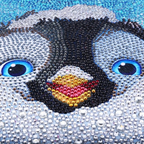 Pinguino (25x25) - Pintura Diamante Llenado Parcial
