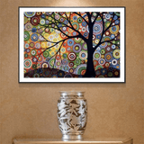 Árbol de la Vida (40x30) - Pintura Diamante Redondo