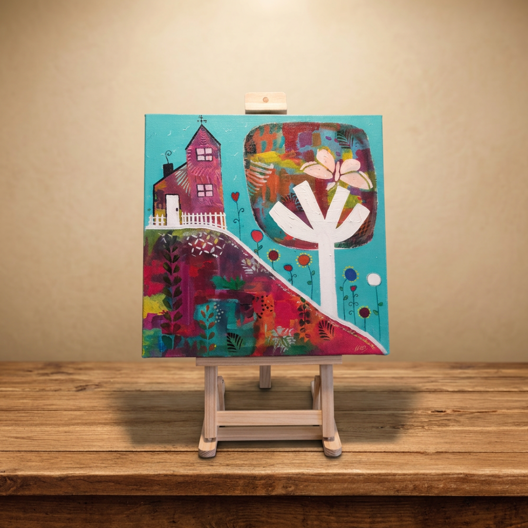 Set Artístico de Acuarela 52 Piezas con Atril y Accesorios