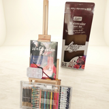 Set Artístico de Acuarela 52 Piezas con Atril y Accesorios
