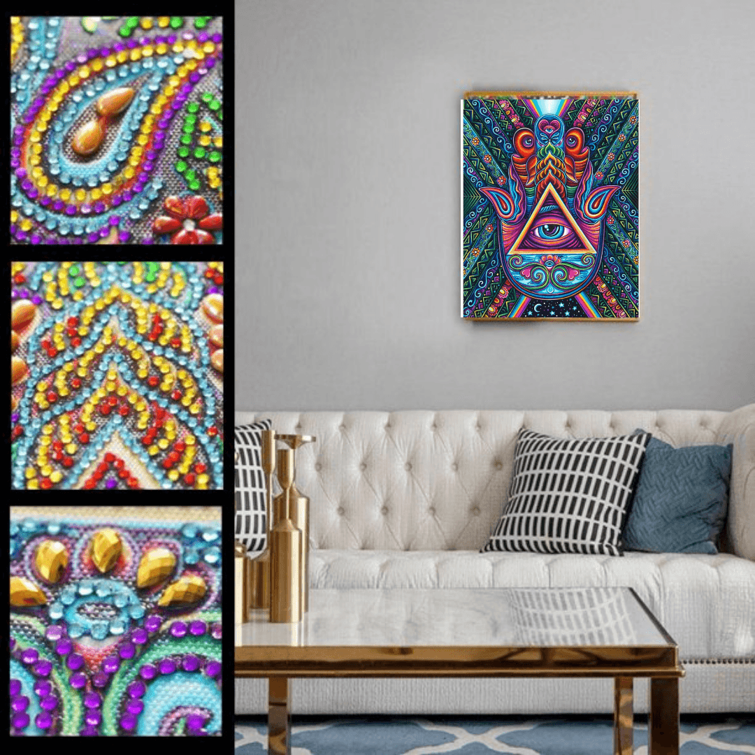 Pinturas con Diamantes La Mano (30x40) - Pintura Diamante Redondo - bordado diamante, diamante  cuadrado, diamond painting, mano, mosaico diamante, mostacilla cuadrada, pintura diamante, pintura diamantes, tercer ojo 
