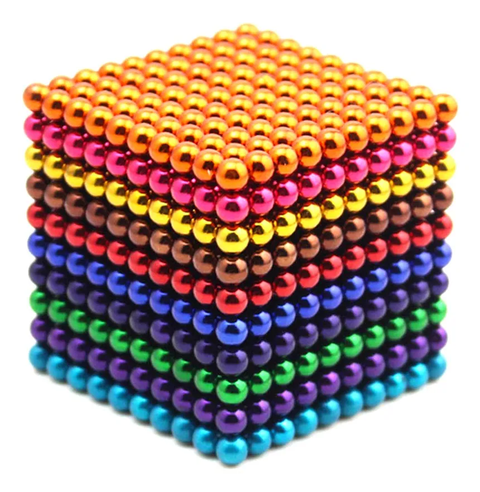 Juegos Magnéticos Set  1000 bolitas magnéticas - 5 mm - 10 colores - bolitas, bolitas magneticas, Bucky balls, colores, cubo, cubo magnético, figuras, imanes, imanes de neodimio, magneticas, pelotas, pelotitas 