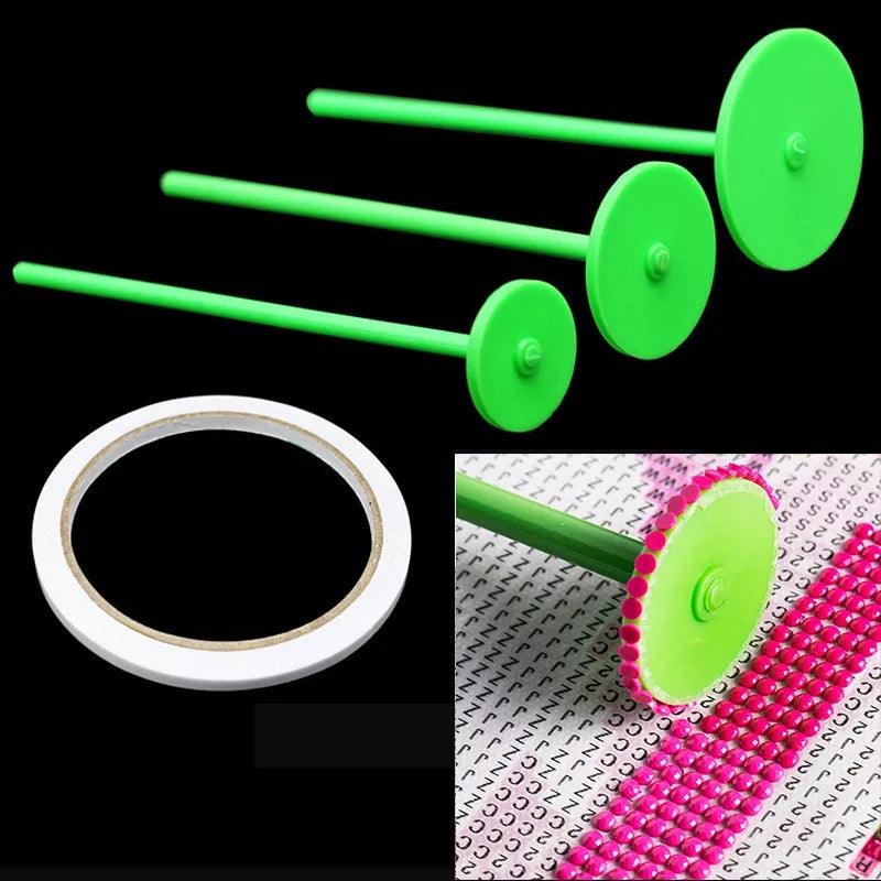 Pinturas con Diamantes Set de 3 Rodillos para Diamantes - accesorio diamantes, almacenamiento diamantes, arte diamante, bordado, bordado diamantes, diamantes, diamond painting, lapices, lapiz 