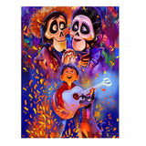 Pinturas con Diamantes Coco - Pintura Diamante 30x40 Cuadrado - casa, coco, disney, infantil, mostacilla cuadrada, MUSICA, pelicula 