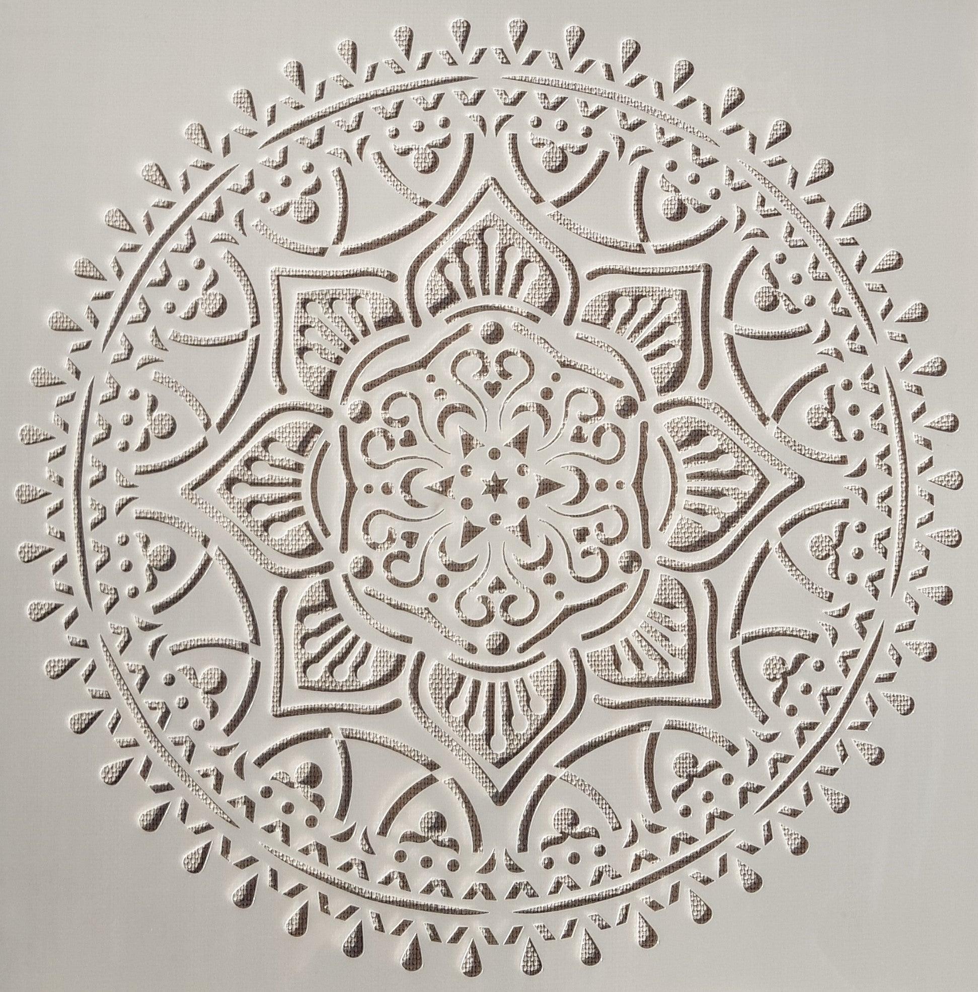 Manualidades Plantillas Mandala - 9 unidades - Colores, mandala, Manualidades, Pintura, Plantillas, Puntillismo, stencils 