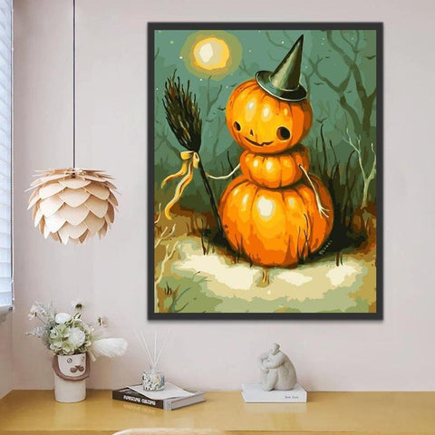 Pinturas con Números Calabaza hechicera - Pintura por Numero (50x40) - cuadros famosos, impresionismo, Noche Estrellada, Paint By Numbers, Pintura con Número, pintura por números, starry night, van gogh 