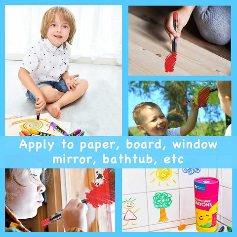 Manualidades Set de 6 Lápices de Colores Lavables Pinta Cara - arte, crayones, lapices, lavable, Manualidades, Niños, no toxico, pintura 