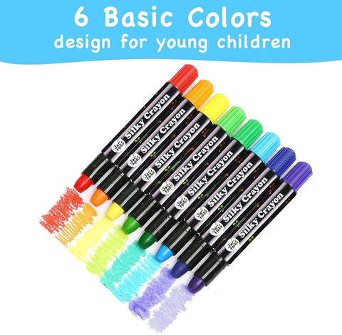 Manualidades Set de 6 Lápices de Colores Lavables Pinta Cara - arte, crayones, lapices, lavable, Manualidades, Niños, no toxico, pintura 