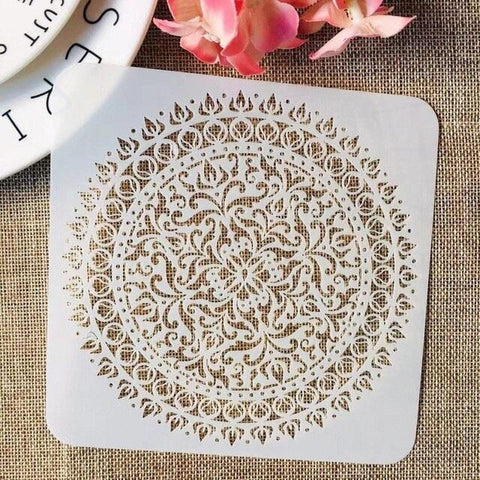 Manualidades Plantillas para Mandalas Pequeño - 9 unidades - Colores, Mandalas, Manualidades, Pintura, Plantillas, Puntillismo, stencils 