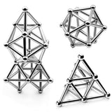 Juegos Magnéticos Set Barritas Magnéticas y Bolas de Acero - barras magnéticas, barras magnéticas plateadas, barritas imantadas, barritas magnéticas, Bloques de Construcción, bolas de acero, bolitas de acero, imanes, imanes de neodimio, juegos magnéticos, Niños, palitos magnéticos, palos magnéticos, varillas magnéticas, varitas magnéticas 