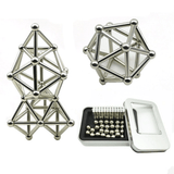 Juegos Magnéticos Set Barritas Magnéticas y Bolas de Acero - barras magnéticas, barras magnéticas plateadas, barritas imantadas, barritas magnéticas, Bloques de Construcción, bolas de acero, bolitas de acero, imanes, imanes de neodimio, juegos magnéticos, Niños, palitos magnéticos, palos magnéticos, varillas magnéticas, varitas magnéticas 