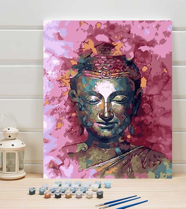 Cuadro para pintar por números Buddha and Flower - Kits de pintura