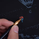 Manualidades Pintura Scratch Parque Diversiones - arte raspar, ciudades, diversiones, parque, rascar, raspar, scratch, scratch art 