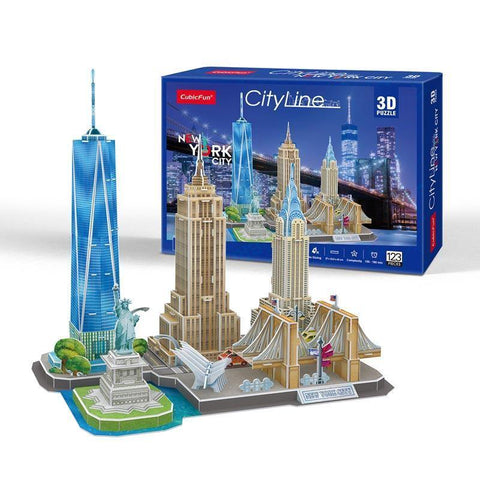 Puzzle 3d Puzzles 3d CubicFun - CityLine 🏙️ New York 🏙️ - CityLine, CubicFun, DIY, maqueta ciudades, modelo a escala, New York, Nueva York, puzzle, puzzle 3d, puzzle madera, puzzle3d, Puzzles 3D Chile 