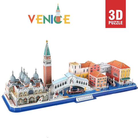 Puzzle 3d Puzzles 3d CubicFun - CityLine 🚣 Venecia 🚣 - CityLine, CubicFun, DIY, maqueta ciudades, modelo a escala, puzzle, puzzle 3d, puzzle madera, puzzle3d, Puzzles 3D Chile, venecia, Venice 