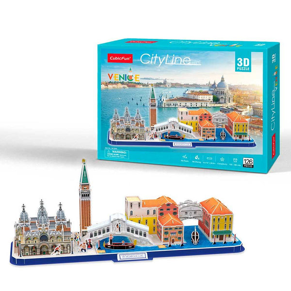 Puzzle 3d Puzzles 3d CubicFun - CityLine 🚣 Venecia 🚣 - CityLine, CubicFun, DIY, maqueta ciudades, modelo a escala, puzzle, puzzle 3d, puzzle madera, puzzle3d, Puzzles 3D Chile, venecia, Venice 