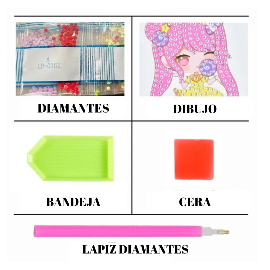 Stickers Diamantes Niños 💎 Varios Diseños