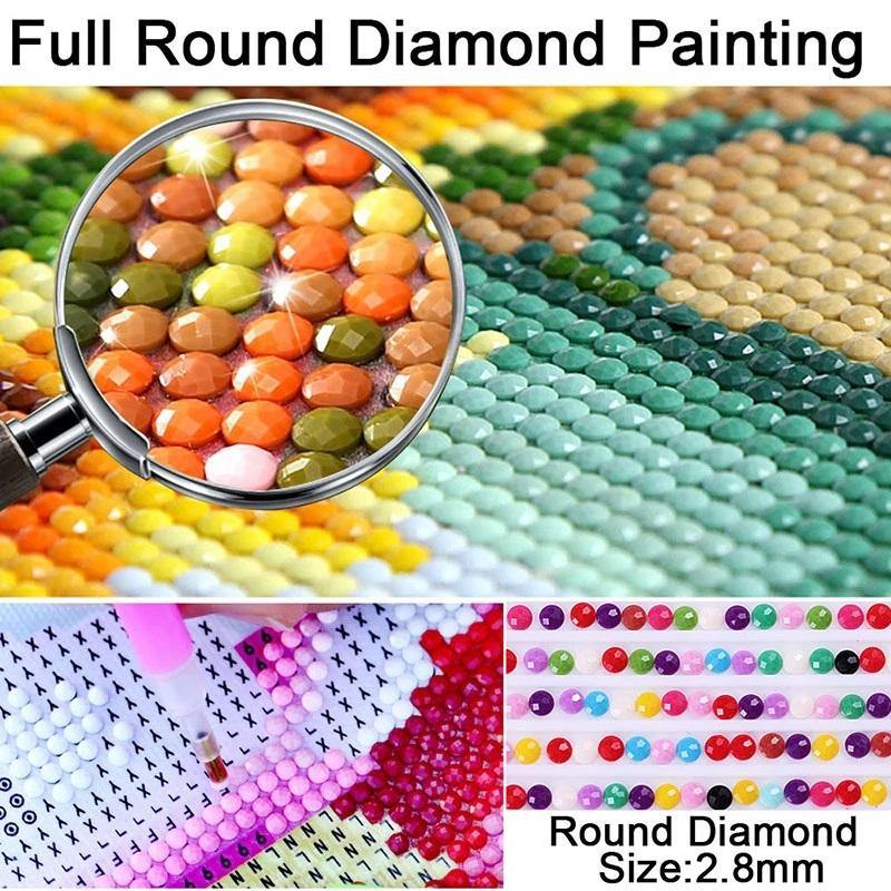 Kit De Diamond Painting Abstracto Guitarra Mágica Roja – 45x85 Cm, Incluye Diamantes Y Herramientas – Manualidad 5D Para Adultos