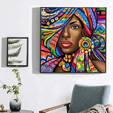 Pinturas con Diamantes La Negra (30x30) - Pintura Diamante Redondo - bordado diamante, diamante  cuadrado, diamond painting, FLORES, MORENA, mosaico diamante, mostacilla cuadrada, mujeres, NEGRA, pintura diamante 