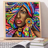 Pinturas con Diamantes La Negra (30x30) - Pintura Diamante Redondo - bordado diamante, diamante  cuadrado, diamond painting, FLORES, MORENA, mosaico diamante, mostacilla cuadrada, mujeres, NEGRA, pintura diamante 