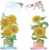 Pinturas con Diamantes Guardanotas Girasoles Diamond Painting - 3D, arte, bordado diamante, diamond painting, Girasoles, Manualidades, Niños, pintura diamante 