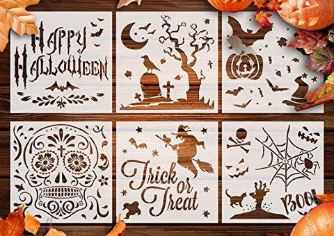 Manualidades Plantillas Halloween - 6 unidades - arte, Colores, halloween, Manualidades, Niños, Pintura, Plantillas, stencils 