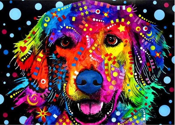 Pinturas con Diamantes Labrador Color (40x30) - Pintura Diamante Redondo - Animal, animal DIY, Animales, arreglo floral, bordado diamante, Diamante Redondo, diamond painting, FLORES, GOLDEN RETRIVER, LABRADOR, mosaico diamante, mostacilla redonda, PERRO, pintura diamante 