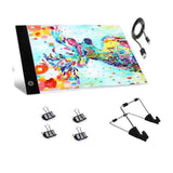 Pinturas con Diamantes Mesa de Luz LED - accesorio diamantes, almohadilla, diamond painting, lampara, led, luz, mesa, pintura diamante, tablero de luz 