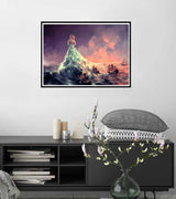Pinturas con Diamantes La Hechicera de los Náufragos (40x30) - Pintura Diamante Cuadrado - amanecer, atardecer, barco, bordado diamante, diamante  cuadrado, diamond painting, hechicera, mar, mosaico diamante, mostacilla cuadrada, mujeres, naufrago, olas, pintura diamante, PRINCESA 