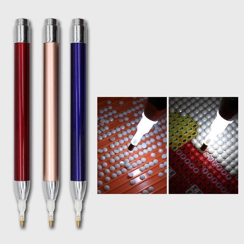 Pinturas con Diamantes Lápiz para Diamantes con luz - accesorio diamantes, accesorios, lapiz, led, luz 